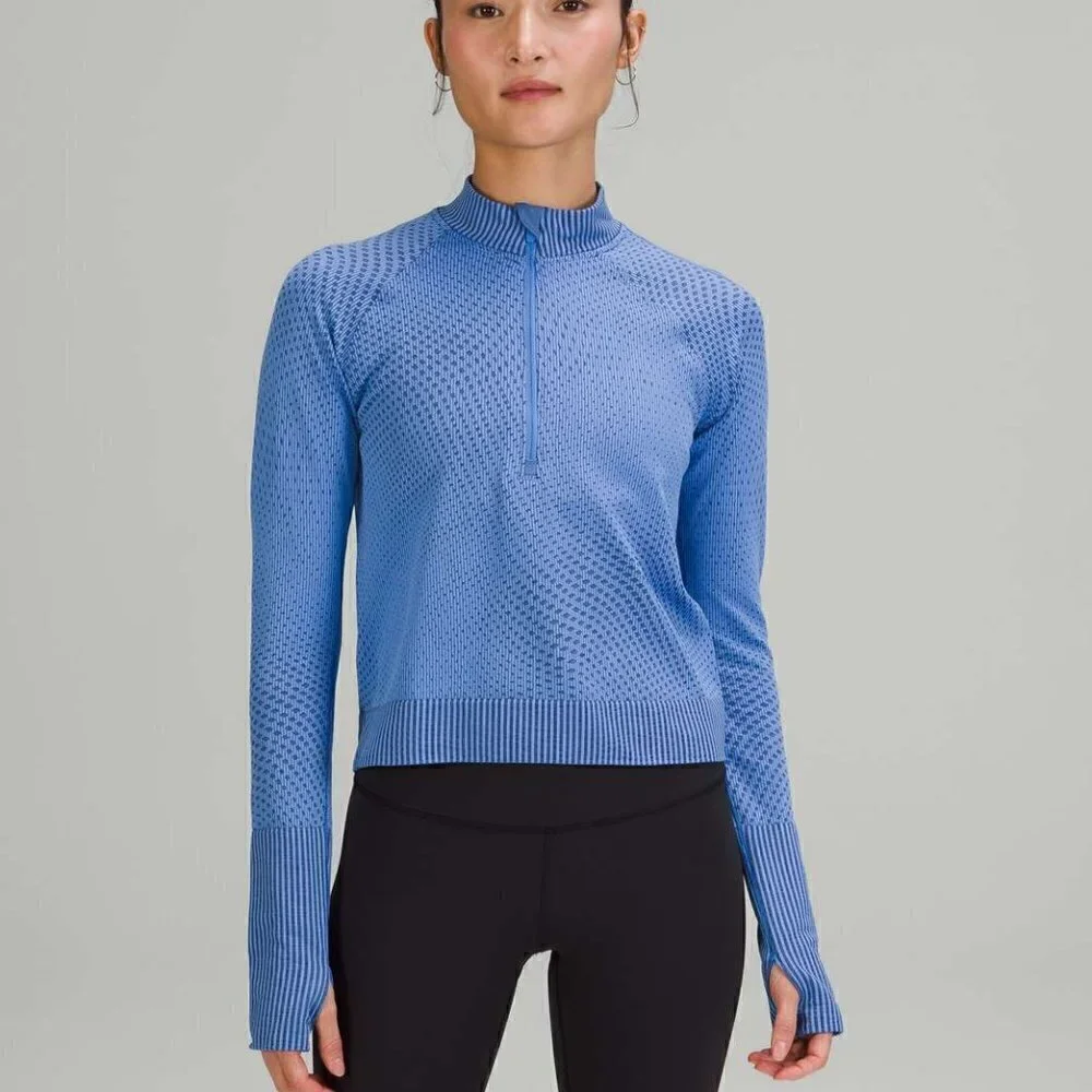 Lululemon Rest Less Cropped Half-Zip - 6